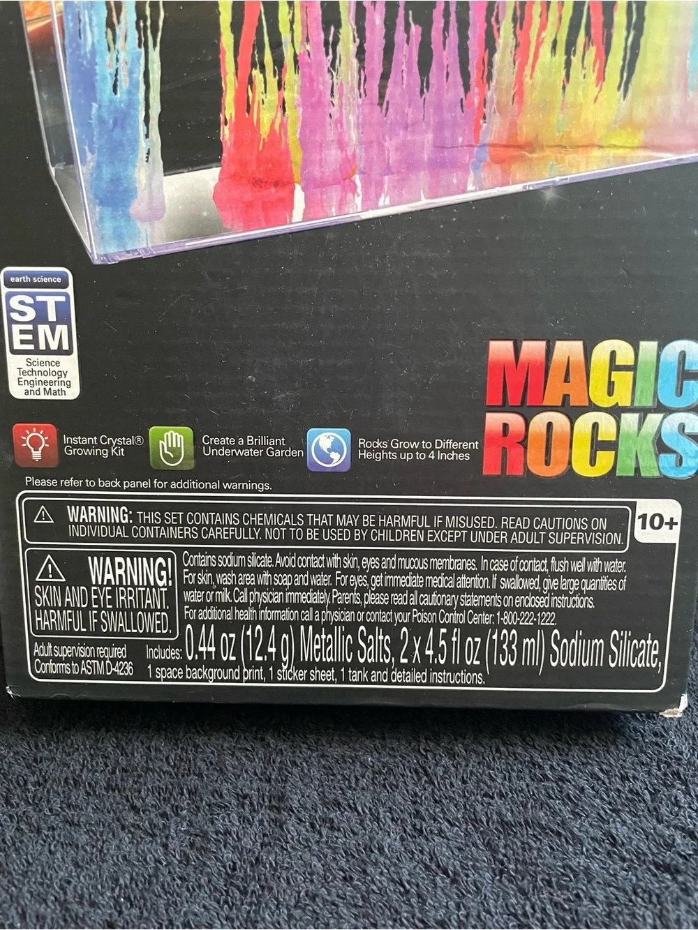 New Smithsonian Magic Rocks Crystal Growing Kit